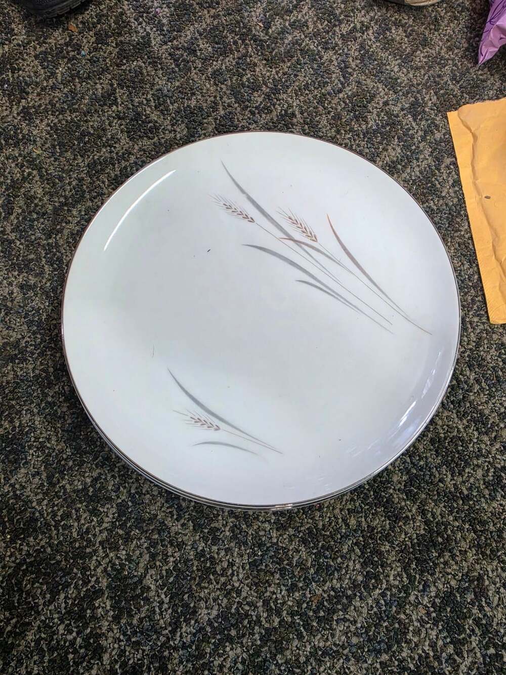 12 of the Max Schonfeld Platinum Wheat Dinner Plate